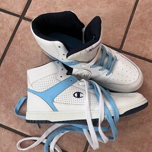 Champion High-Top Sneakers - White and Blue